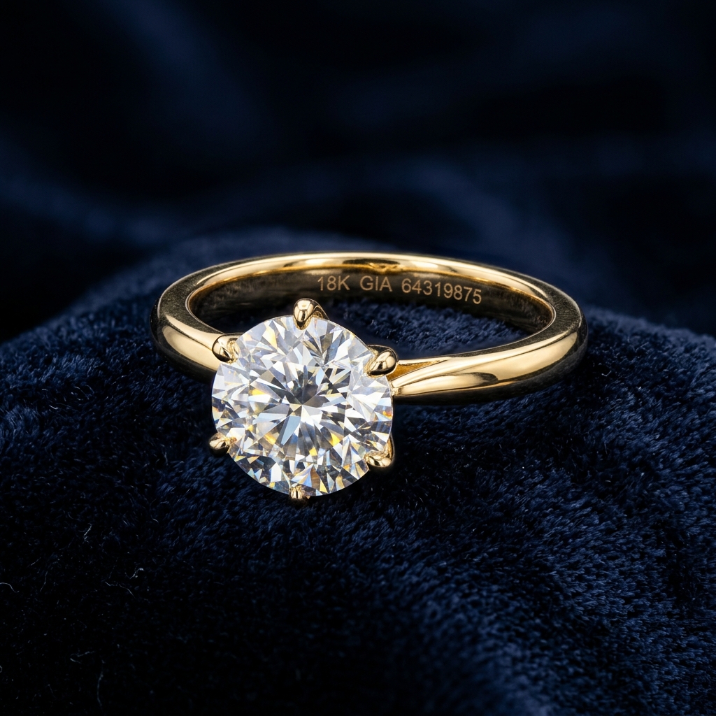 Bespoke Royal Solitaire Diamond Ring